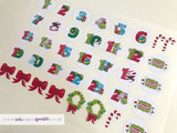 Christmas Advent Stickers