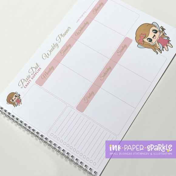 Character Mascot Weekly Desk Planner