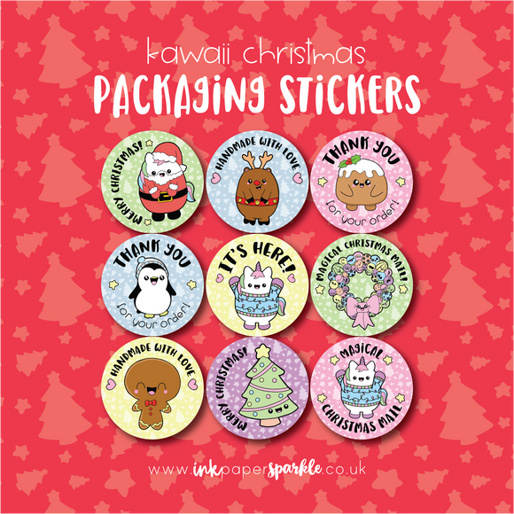 Kawaii Christmas Stickers