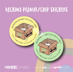 Loose fill / Packing Peanut / Chip stickers