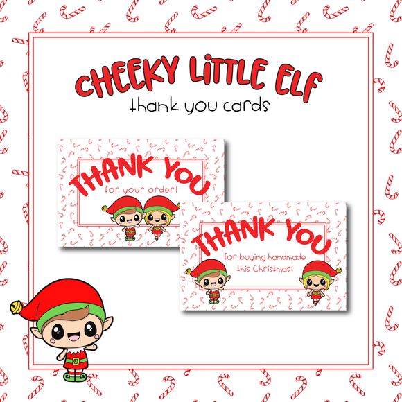 Cheeky Elf Thank You Cards