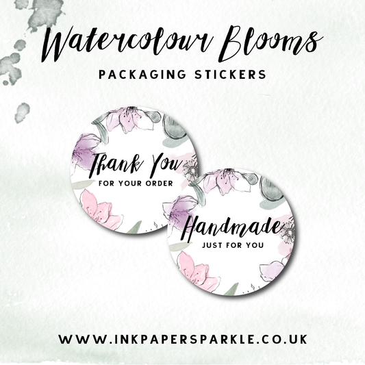 Watercolour Blooms Stickers