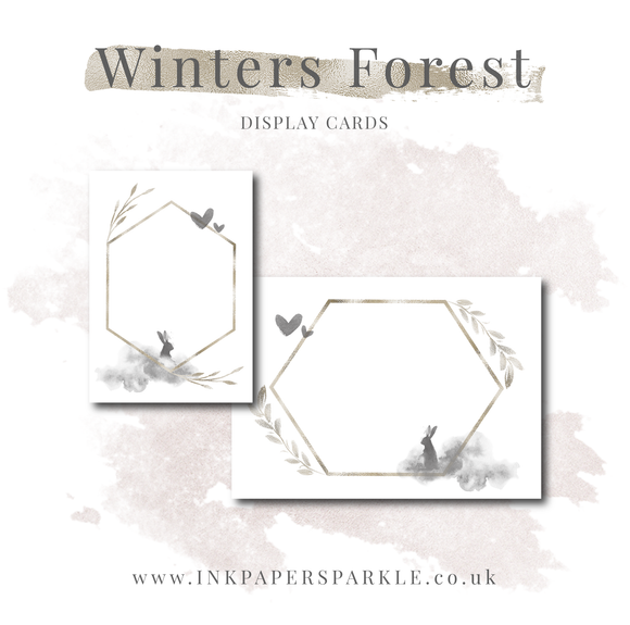 Winter's Forest Display Cards